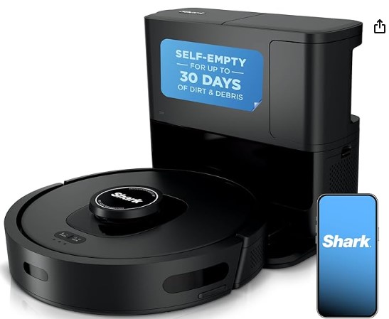 Best Self-Emptying Vacuums for Pets: Avoid Obstacles 6 Shark AV2501S AI Ultra Robot Vacuum, with Matrix Clean, Home Mapping, 30-Day Capacity HEPA Bagless Self Empty Base, Perfect for Pet Hair, Wifi, Dark Grey