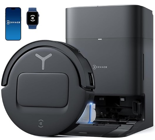 Best Self-Emptying Vacuums for Pets: Avoid Obstacles 4 ECOVACS DEEBOT T80 Omni Robot Vacuum and Mop, Instant Self-Cleaning OZMO Roller Mop, TruEdge Deep Cleaning, AI Navigation, 18,000Pa Suction and ZeroTangle 3.0 for Pets and Carpets