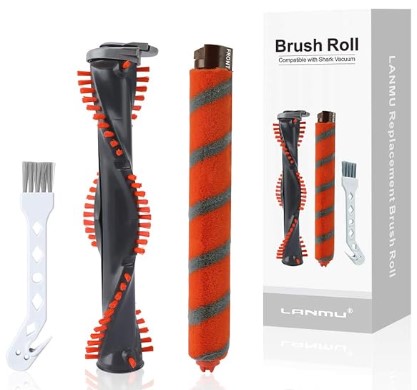 Best Tangle-Free Replacement Brushrolls for Pet Hair Vacuums 6 LANMU Replacement Brush Roll Compatible with Shark NV800, NV800W, NV801, NV801Q, NV803, UV810, HV380, HV381, HV382, HV384 DuoClean Vacuum Cleaner