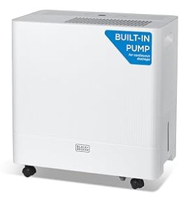 5 Best Smart Dehumidifiers for Finished Basements Under $300 5 BLACK+DECKER 50-Pint Portable Dehumidifier with Built-in Pump, Dehumidifier with Pump for up to 4500 Sq. Ft., For Home and Large Spaces, Removable Bucket and Drain Hoses Included, BD50PMWSA, White