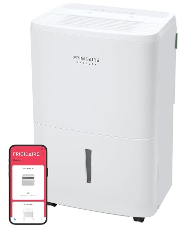 5 Best Smart Dehumidifiers for Finished Basements Under $300 6 Frigidaire Gallery 2-in-1 35-Pint Dehumidifier with Wi-Fi, Air Quality Monitoring for Small/Medium/Large Rooms & Basements, Custom Humidity Control, Auto Shut Off, White