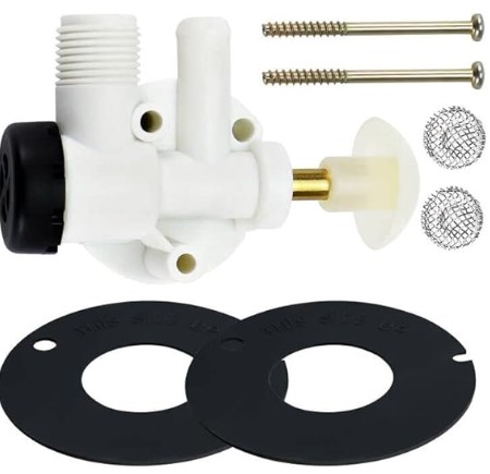Best After-Market HEPA Filter Kits for Shark and Bissell 5 Funmit 385314349 RV Water Valve Kit Replacement for Dometic & Sealand & Vacuflush Pedal Flush Toilets, Premium Performance in Prevention of Leakage & 385311462 & 385316140 RV Toilet Seal Kit Replacem
