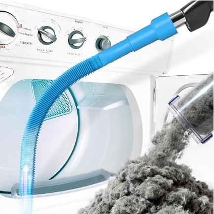 The Ultimate Vacuum Maintenance Kit: Brushes, Hooks, and Air Dusters 2 Holikme Dryer Vent Cleaner Kit Dryer Lint Vacuum Attachment Brush, Lint Remover, Dryer Vent Vacuum Hose Replacement Parts,Duct Cleaning,Blue