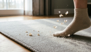 HOME 4 How walking on carpet puts dander back in the air