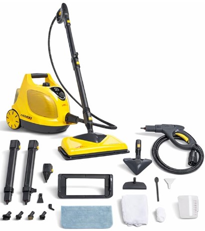 Best Heavy-Duty Canister Steam Cleaners for Tile and Grout 6 Vapamore MR-100 Primo Steam Cleaner – Professional-Grade, Italian-Designed Chemical-Free Steam Cleaning System for Pet Accidents, Floors, Tile, Grout, Auto, Jewelry & More