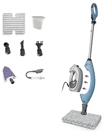 Best Handheld Steamers for Mattress and Pillow Sanitization 4 Shark Lift-Away 5-in-1 Steam Mop with Detachable Handheld Steam Cleaner, for Whole Home Cleaning including Sealed Hard Floors, Kitchens, Bathrooms, Upholstery, Cars, Grout & more, Blueberry, S3972BRN