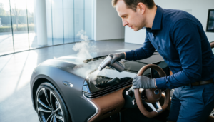HOME 1 Sanitizing the Dashboard-Why steam is safer than chemical sprays on electronics