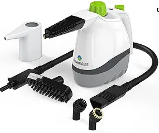 Best Portable Steam Cleaners for Professional Car Detailing 5 Steamfast SF-210 Handheld Steam Cleaner, 6 Accessories Included, 12-Foot Power Cord, Chemical-Free Steam, Heats Up in 3 Minutes, 6-Ounce Water Tank, Powerful Steam Removes Dirt, Grime, Grease and More