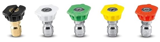 Best Crevice Tools for Steaming Between Car Seats 4 Kärcher Universal 5 Piece Spray Nozzle Kit for Pressure Washers up to 4000 PSI - Quick Connect Fitting