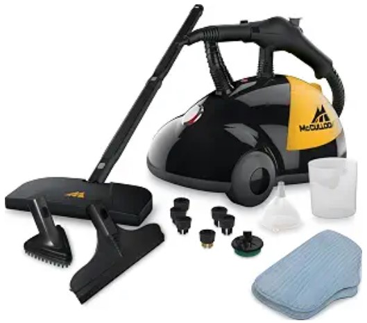 Best High-Pressure Steam Cleaners for Ovens and Grill Grates 6 McCulloch MC1275 Heavy-Duty Steam Cleaner, 45 Min Runtime, 18 Accessories | Mop Head, Brushes, & More - Built for Home, Tile, Grout, Carpet, Furniture, & Personal Car Detailing