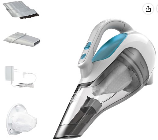 Best Handheld Vacuums with HEPA for Small Tech-Heavy Offices 3 BLACK+DECKER dustbuster Cordless Handheld Vacuum, Portable Vacuum for Car and Home Rechargeable, Powerful Suction, Wide Mouth (HHVI315JO42)
