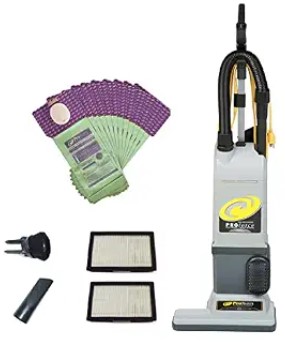 Best Commercial Upright Vacuums for Massive Residential Floor Plans 3 ProTeam ProForce 1500XP and 12 Extra Filter Bags Bagged Dual Motor Upright Vacuum Cleaner with HEPA Media Filtration, Commercial Upright Vacuum with On-Board Tools, Corded