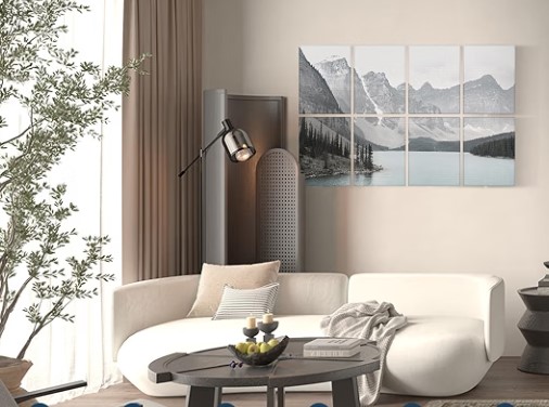 Best Sound-Absorbing Decorative Wall Panels 3 BUBOS 8 Pcs Art Acoustic Wall Panel,47.2”x31.4”Self Adhesive for Home Decor