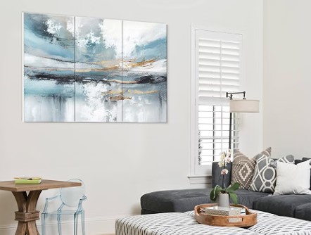 Best Sound-Absorbing Decorative Wall Panels 2 JBER 6 Pack Art Acoustic Panels 72" x 48", Lake of the Sky