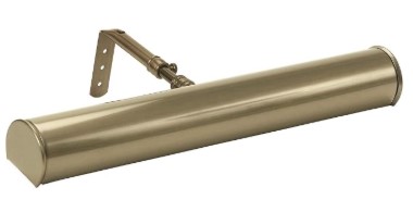 Best Brass Picture Lights for Highlighting Wall Art 4 House of Troy Advent Collection ABLED14-71, LED Picture Light with Slide Arm for Adjustable Extension, Battery Operated with Switch on Shade, 14" Metal Shade with Integrated LED, Antique Brass