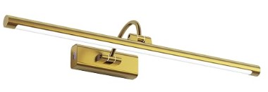 Best Brass Picture Lights for Highlighting Wall Art 7 2 Pack 24" Brass Gallery Picture Lights - 8000mAh Rechargeable Battery Powered Wireless Lighting for Large Gallery, Museum & Living Room
